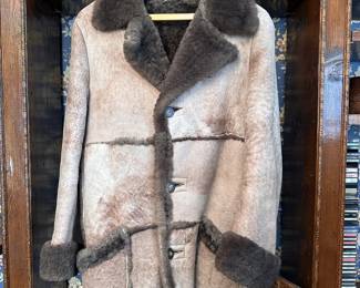 Saks Fifth Avenue leather coat