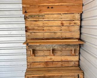 Wooden store or booth display