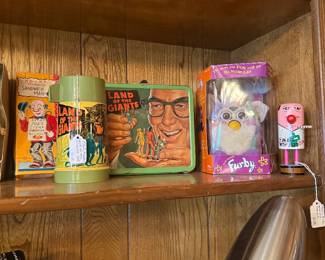 1968 Land of the Giants Aladdin Thermos & 1998 Tie Dye Furby 