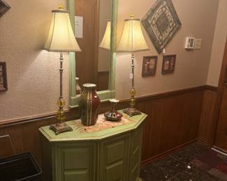 Drexel MCM Esperanto Mirror & Entry Cabinet