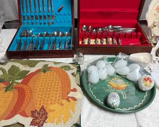 Antique Hand Blown Easter Eggs 