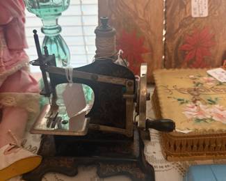 Antique German Mueller Toy Sewing Machine