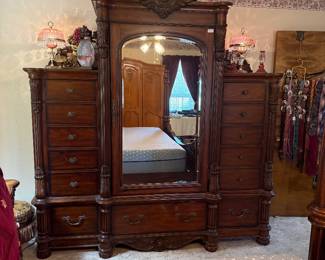 Mirrored Armoire 