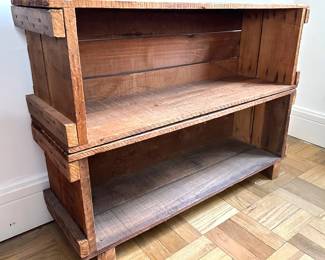 2 Vintage Wood Crates "The Western Automatic Machine Screw Co" One With Added Feet Lot #: 76