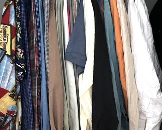 Over 30 Button Down Shirts: Nautica, Banana Republic, Gap, Aigle & More, Mens Medium & Large Lot #: 113
