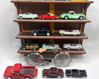 Franklin Mint The Classic Cars Of The Fifties With Many Extra Cars, Receipts & Book & Schwinn Bike (19 Cars) Lot #: 33