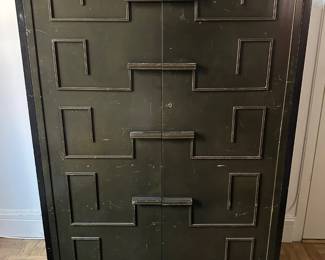 Mid-Century Modern Highboy Dresser Gentleman's Chest With Rosewood Drawers & Key Lot #: 40