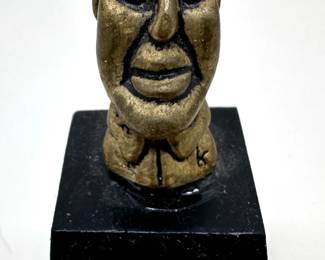  Kenny Goodman Miniature Sculpture "Bruno Flick" On Wood Base Lot #: 21