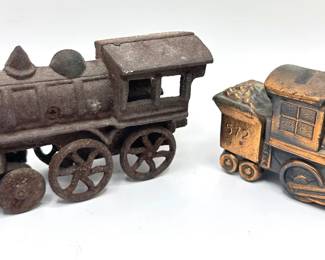 Vintage Cast Iron Train & Daisy Jones Thomas The Tank Engine Coin Bank Lot #: 173