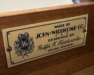 Vintage John Widdicomb Federal Style Highboy Dresser, Solid Wood With Brass Details Lot #: 50