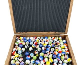 Over 100 Vintage Branded Marbles: Mickey Mouse, Sponge Bob, Edward Newman, Zenith, Beers & More Lot #: 44