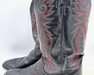 Vintage Leather Cowboy Boots, Made In Mexico, Mens Size 10 Lot #: 62