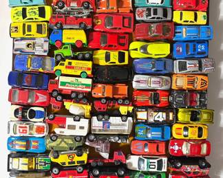 Over 70 Vintage Toy Cars: Hotwheels, Matchbook, Yatming, Majorette & More Lot #: 35