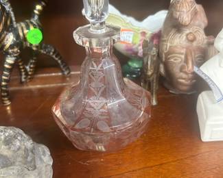 Bohemian glass decanter 