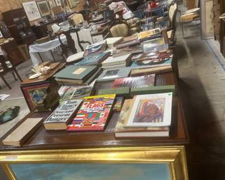 View of the book collection 