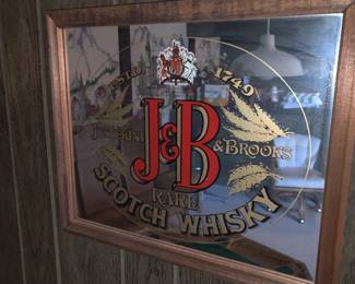 JB Scotch Whisky mirror