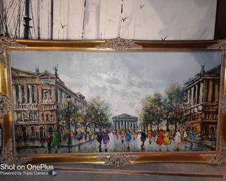Paris scene - approx 2' x 4'