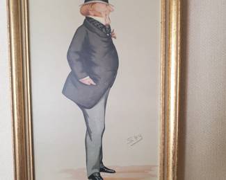 (2) of (2) Stately Gentlemen prints approx 12" x 8"