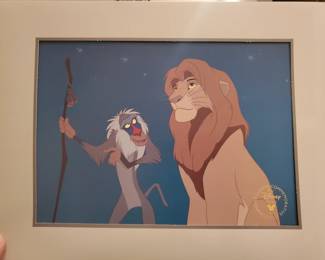 Disney exclusive commenorative matted prints...Lion King
