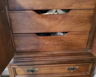 Three drawers-upper and (2) below