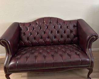 Ox blood library sofa