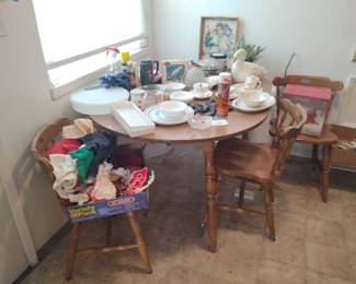 $10.00 bag or free after 12:30pm,  table and chairs $10.00 or free after 12:30pm