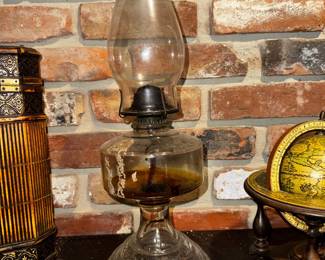 Antique kerosene lamp