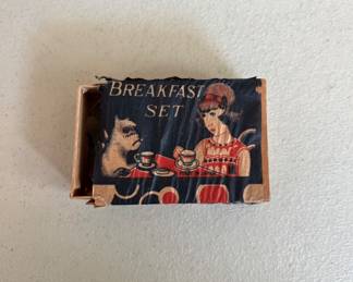 Antique Cracker Jack Beakfast Set-just box & spoon