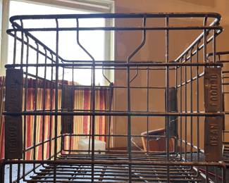 Vintage Metal Dean’s Milk Crate