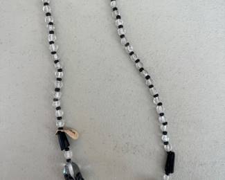 Antique Czech Crystal Bead Necklace