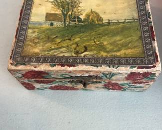 1880’s Wallpaper Jewelry Box