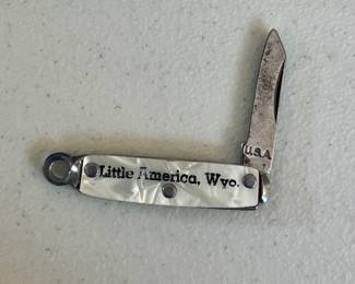 Vintage Mother of Pearl Little America Mini Pocket Knife