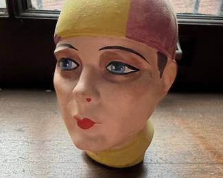 Vintage Mannequin Head Display Form