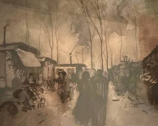 Untitled Figurative Scene with Caravans