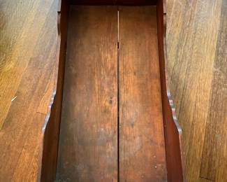 Antique Wooden Cradle in Arts and Crafts Style