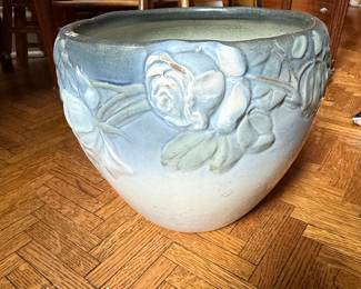 American Weller Pottery Etna Wild Roses Jardiniere Planter