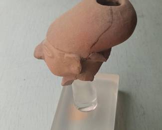 Ancient Egyptian Terracotta Head Fragment