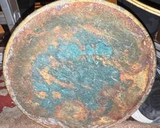 Antique Brass Bell-Shaped Floor Lamp