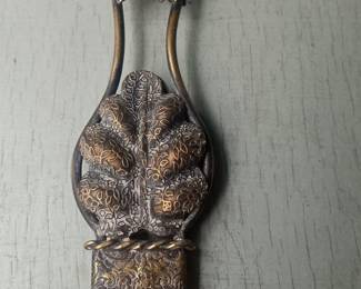 Art Nouveau Gilt Bronze and Ivory Letter Opener with Floral Motifs