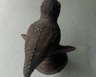 Indian Bronze Bird Oil Lamp, possibly a Deccan Bird Oil Lamp