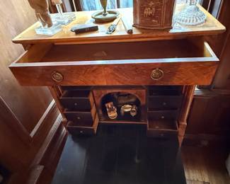 19th Century Biedermeier Walnut Secretary Desk
