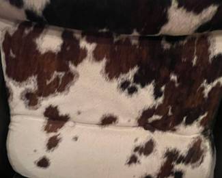 Poltrona Frau "Vanity Fair" Armchair in Cowhide and Black Leather