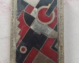 Art Deco Geometric Pendant Necklace