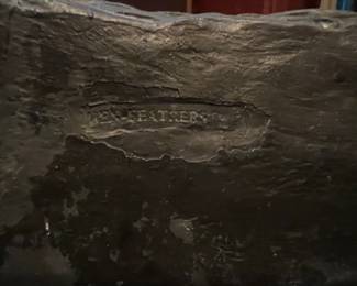 Cast Iron "Wicker" Basket Planter by Ken Featherston