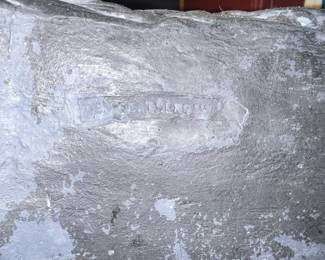 Cast Iron "Wicker" Basket Planter by Ken Featherston