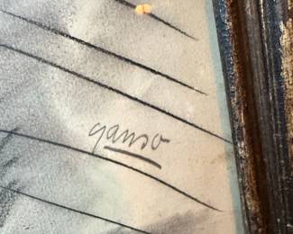 Emil Ganso Seated Woman Charcoal Drawing