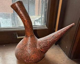 Embossed Copper Porron