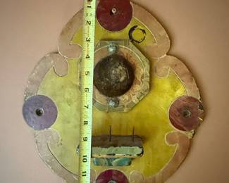 Folk Art Assemblage Wall Plaque