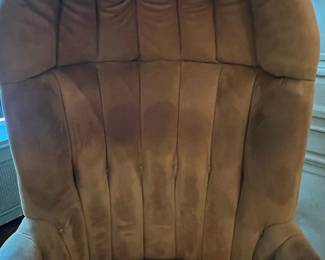 Vintage "Porter's Chair" with Hooded Back and Nailhead Trim