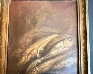 Still Life of Sardines Painting